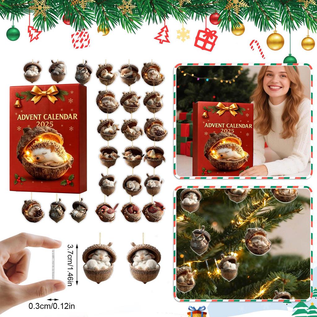 The Advent Calendar includes 24 cute gifts, a countdown calendar, and surprise pendants