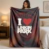 Linkin Park Druck Flanelldecke Gemütliche Leichte Plüschdecke für Bett Sofa Haushalt