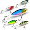 5 PC Lua Bait Fake Baits Floating Tractors Surface Ties Frying Pencil Propellers Freshwater Fishing Warble Bass Blackfish Lure