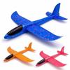 Hand Throwing Glider 18.9" Large Foam Airplane Toys - Outdoor Flying Toys for Kids Summer Gifts Sport Party Favors