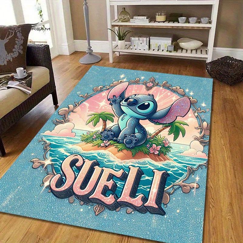 1pc Stitch Pattern Area Rug Soft Flannel Floor Mat for Living Room,Office,Bedroom and Carpet,Sofa Coffee Table Floor Mat