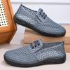 Men's Mesh Shoes Summer Breathable Hollow Thin Casual Shoes Anti Slip Lightweight Wear-resistant Sandals for Men