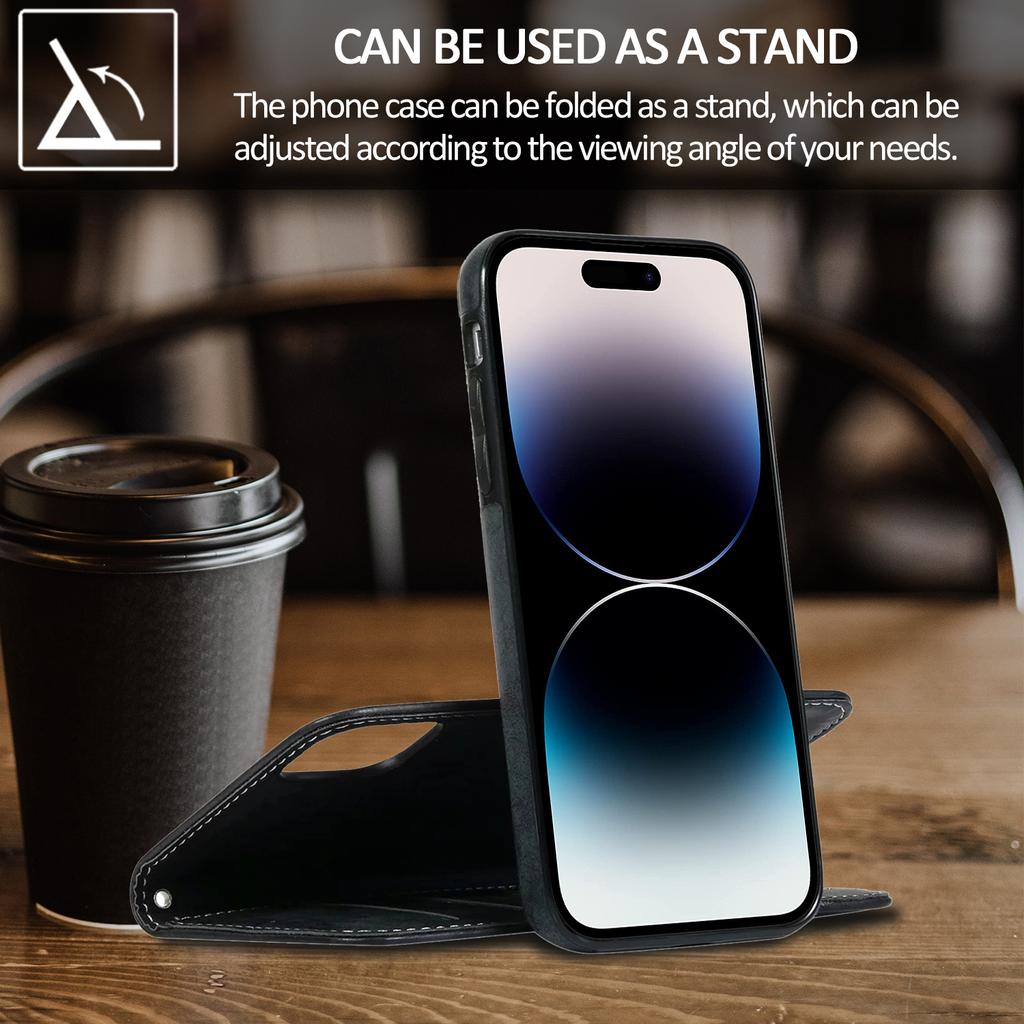 Retro 2 In 1 Abnehmbare Magnetische Flip Wallet Ledertasche für iPhone 15 14 13 12 Pro Max 14 Plus für Samsung S23 S22 S21 Ultra Plus A13 A14 A52 A72