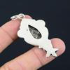 925 Sterling Silver Turritella Agate Gemstone Elegant Flower New Pendant Jewelry