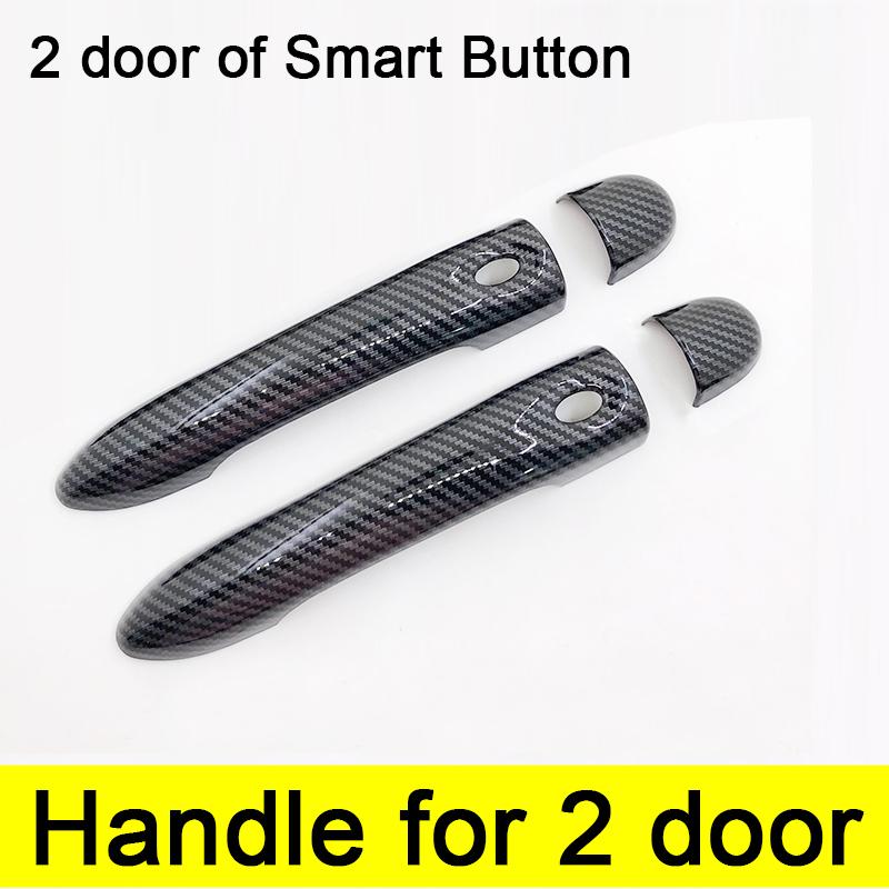 Carbon Fiber Exterior Door Handle Cover Catch Trim Car Cap Accessories for Renault Zoe Z.E 2013 2014 2015 2016 2017