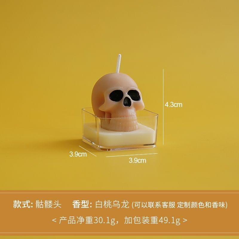 Halloween Aromatherapy Candles Ghost Scented  New Styling Props Ornament Small Tea Wax Indoor French Holiday Souvenir