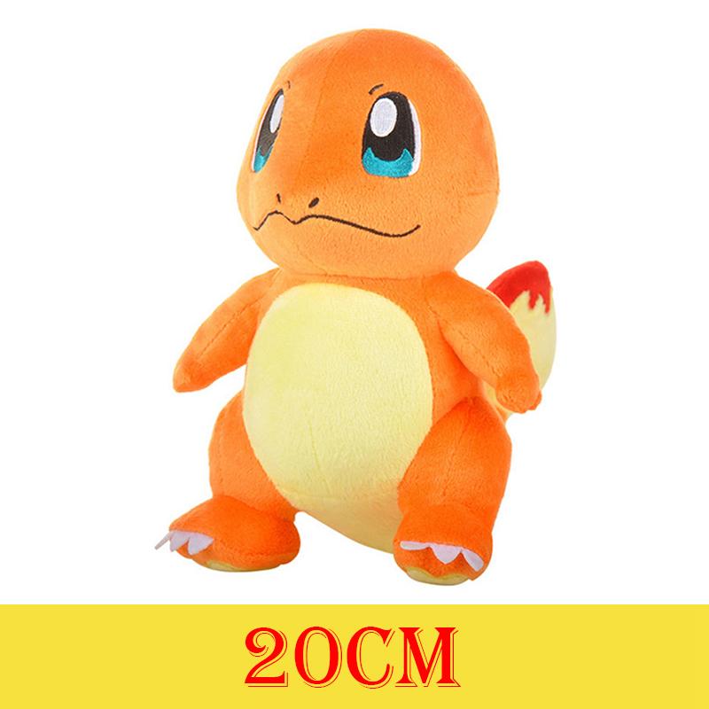 HQ Gengar Plush Toys Pikachu Stuffed Doll For Kids Charmander Bulbasaur Squirtle Psyduck Eevee Snorlax Lapras Xmas Gift