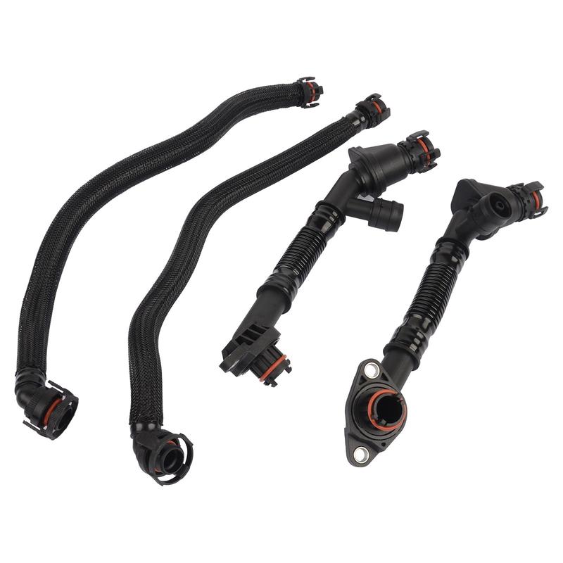 AP03 4PCS Crankcase Vent Breather Hose for BMW 550i 650i 750Li Alpina B7L X5 X6 11157575641 11157575640 11157646086 11157646087