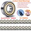 10-100Pc 608ZZ Ball Bearings High-carbon Steel Double Shielded Miniature Deep Groove Skateboard Ball Bearing 8mm*22mm*7mm ABEC-7