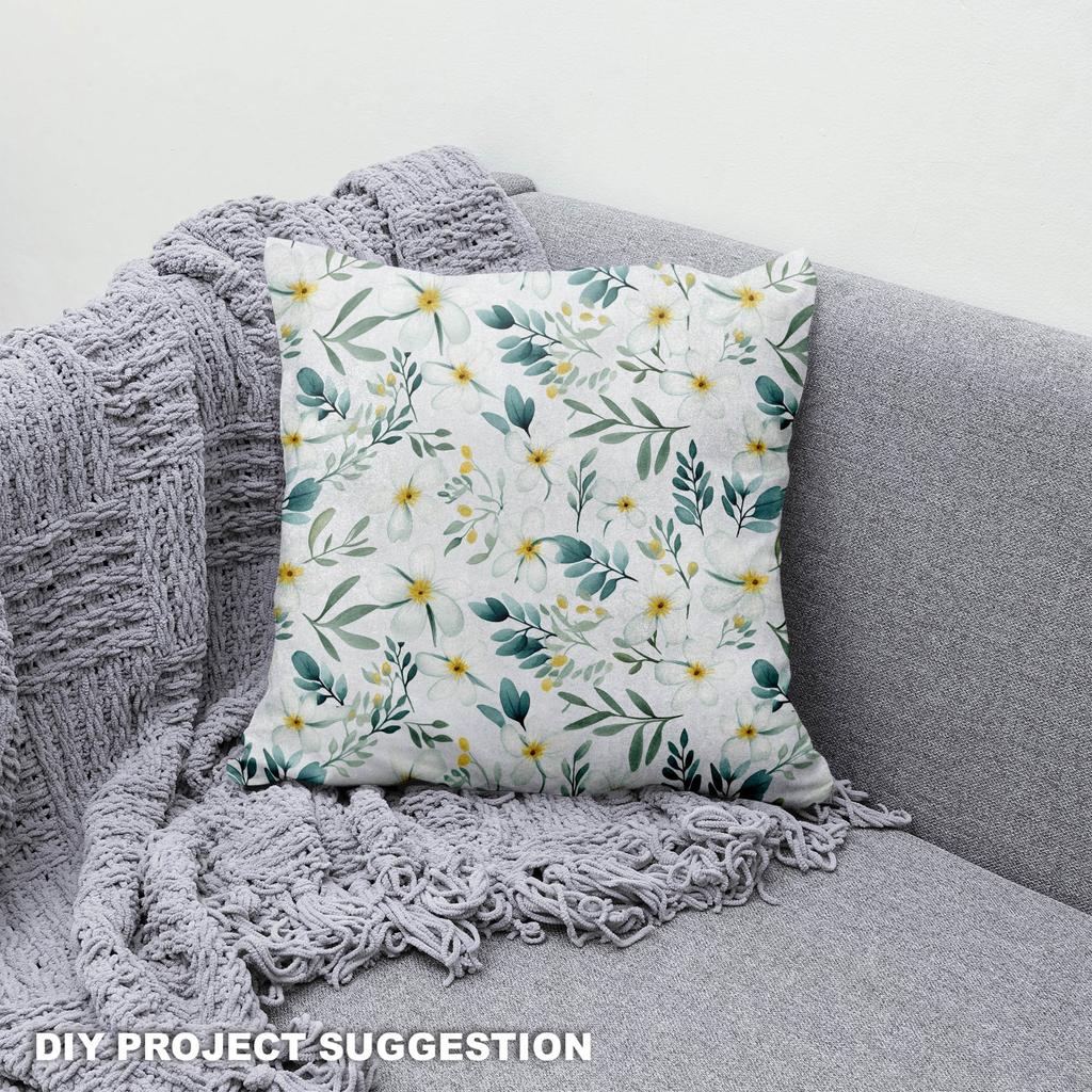 Royal Samt Stoff Polyester Zum Nähen - Motiv Blumen - Rdx2925