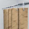 Beige Sand Shower Curtain Bath Rug Decorative Print Waterproof Fabric For Bathroom 72 X 84 Inches With Rings (Set)