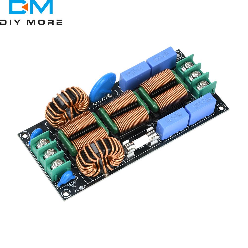 16A AC 110-250V EMI Filter Four Stage Electromagnetic Interference Filter Power Supply Module