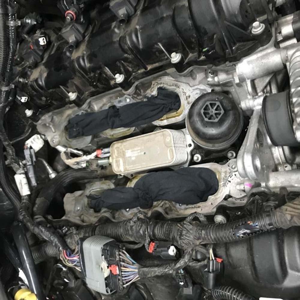 Car Engine Oil Cooler Filter Housing Adapter Kit For Chrysler Dodge Jeep Ram 3.6 V6 2014-2018 68105583AF/AC/AA/AB FF-1038-BK