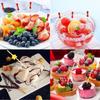 New Disposable Bamboo Pick Wooden Picnic Party Supplies Fruit Sticks Cocktail Fork Picnic Wedding