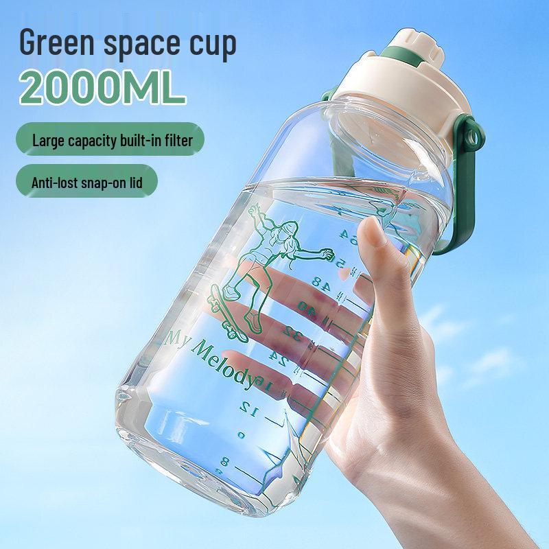 Qiwei 2000ml Large Capacity Insulated Water Bottle