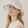 MAD FACTORY Back Ribbon Bucket Hat - White