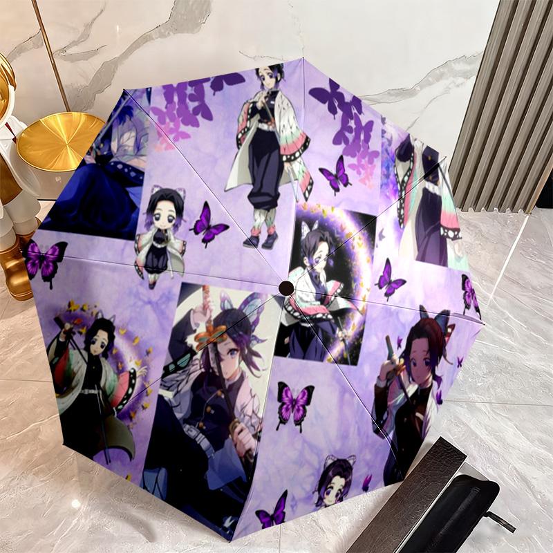 Japanese-style cartoon Demon Slayer Kamado Tanjiro & Kamado Nezuko umbrella including home travel and outdoor activities Multi functional umbrella 24