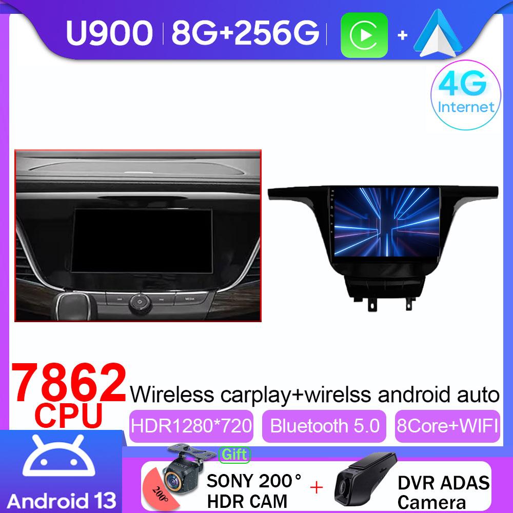 Carpaly Android For Buick GL8 3 2017 - 2020 Car Radio Multimedia Video Player Navigation Stereo GPS BT WIFI DVD No 2Din