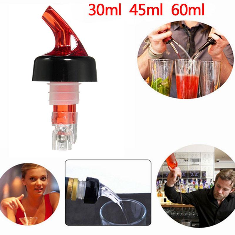 1PC Portable 45/60ml Quantitative Wiskey Wine Pourer Alcohol Liquid Dispenser Measuring Oil Bottle Spout Wine Decanter Bar Tool