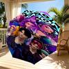 KPop Demon Hunters Print Automatic Open Close Umbrella, Portable Foldable Umbrella, for Outdoor Commute Camping Trip, Ideal Birthday Gift