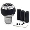 5 Speed Leather Round Ball Shape Universal Car Gear Shift Knob Shifter Lever