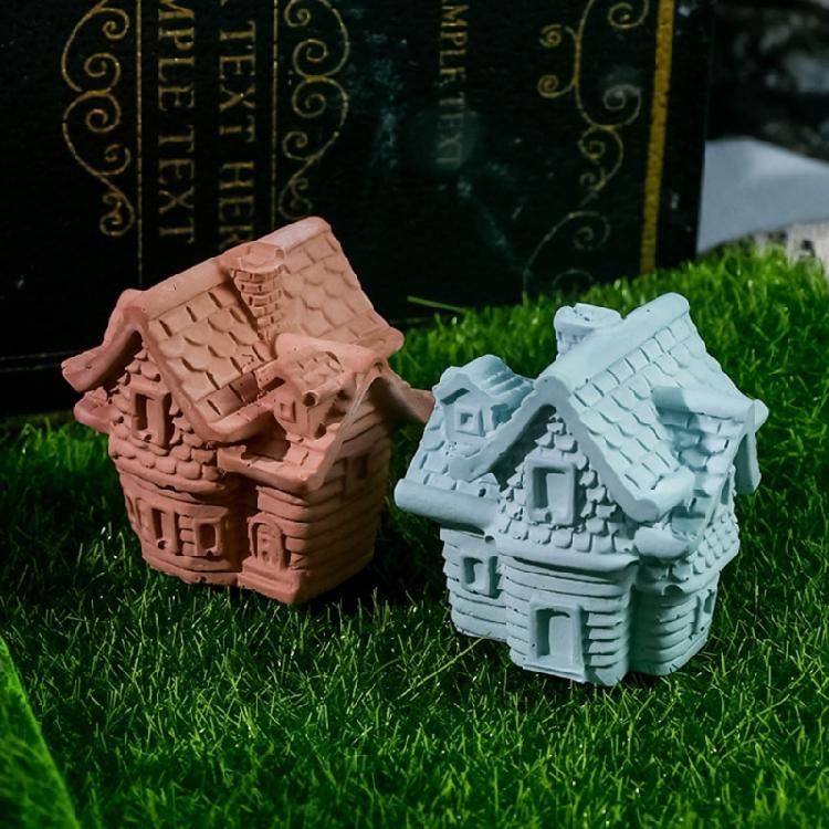 Flying House Silicone Molds Ornament 3D Small House Molds Home Decorations