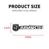 2/4Pcs 3D Aluminum Car Audio Stereo Speaker Badge Emblem Sticker For Abarth Punto 124 125 500 Fiat Viaggio Car Accessory