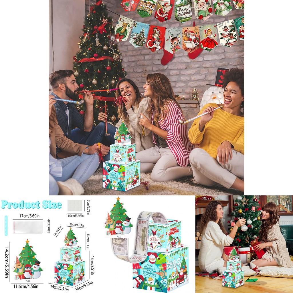 Christmas Gift Box With Cardboard Material For Holiday Party Decor And Surprises