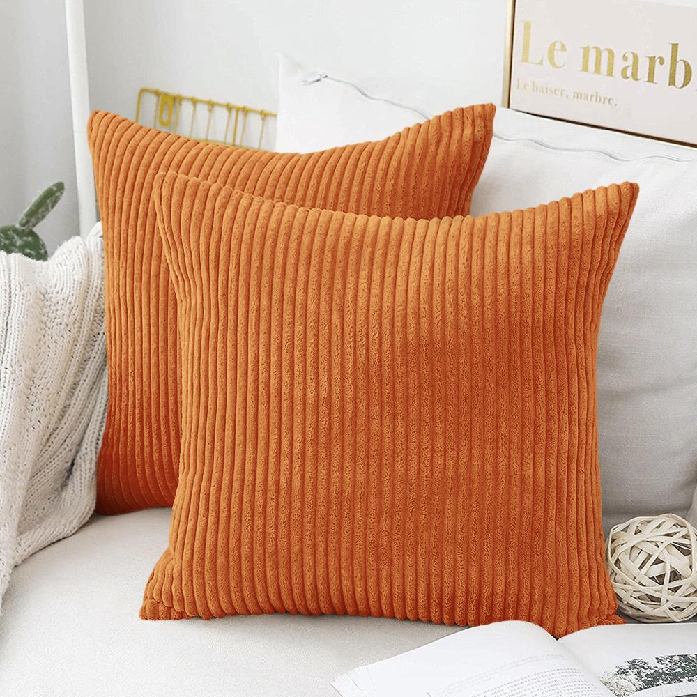 Mjuk Plysch Flanell Kuddfodral Manchestertyg Kuddfodral 40X40 45X45 50x50cm Fluffigt Soffkuddfodral för Soffa Vardagsrumsinredning