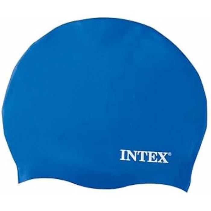 Bonnet de Natation - INTEX - Multicolore - Taille Unique - Silicone - Mixte