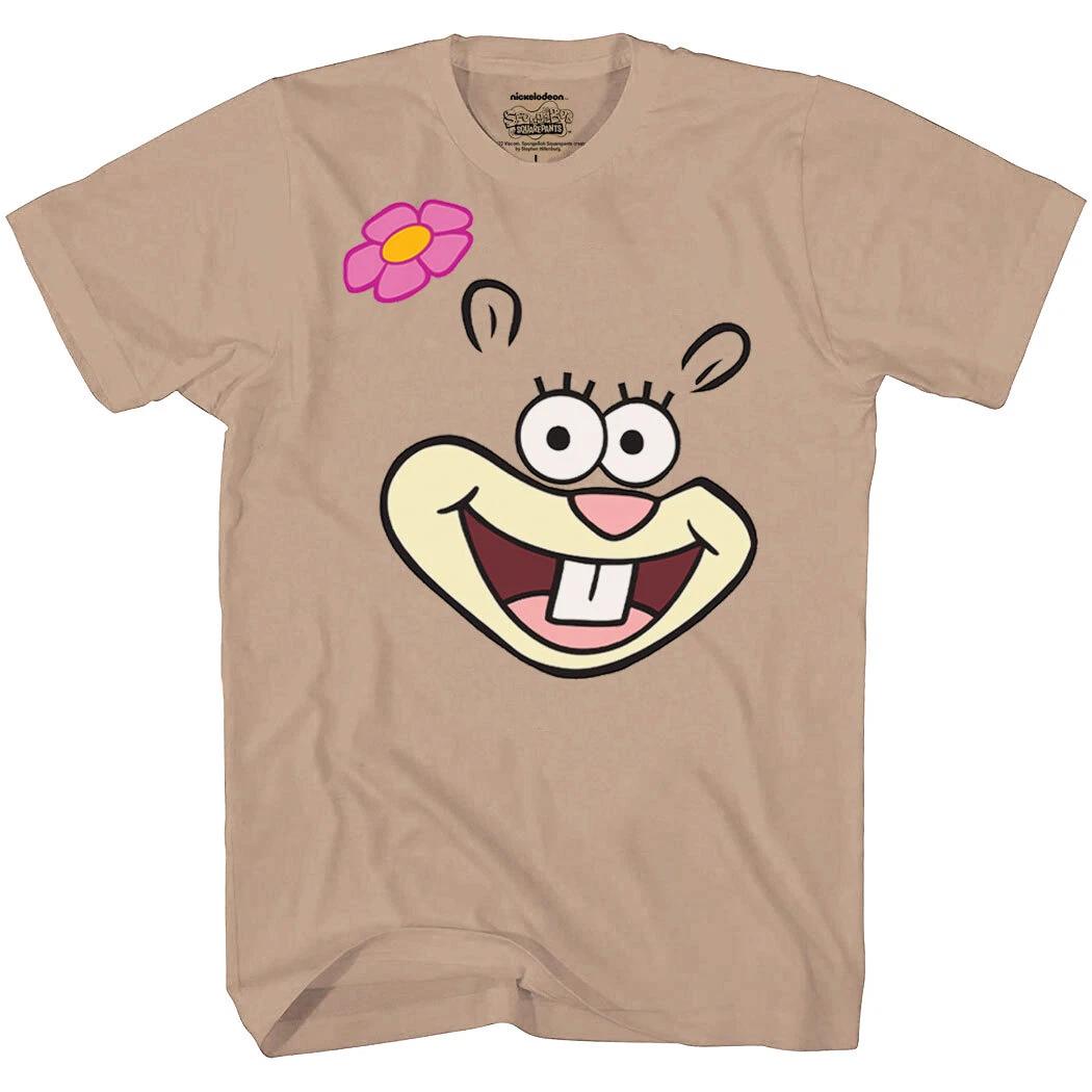 Spongebob Squarepants Sandy Cheeks 100% Cotton T-shirt Mens Tees Top M