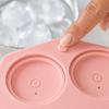 3 Cavity Round Ball Ice Cube Mold Food Grade Silicone Mold Easy to Release Household Ice Cube Tray Mold for DIY Ice Making