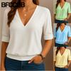 Women's Fashion Casual Autumn Winter V-Neck Long Sleeve Blouses & Shirts