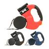 Dual Retractable Dog Leash Double Headed Extendable Pet Leash with Light And Poop Bag Dispenser for 2 Small Medium Dogs