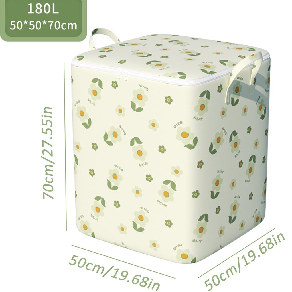 Dustproof Large Capacity Storage Bag Quilt & Clothes Organizer With Zipper And Handles For Closet Foldable Clothes Storage Bag Quilt Organize Cases