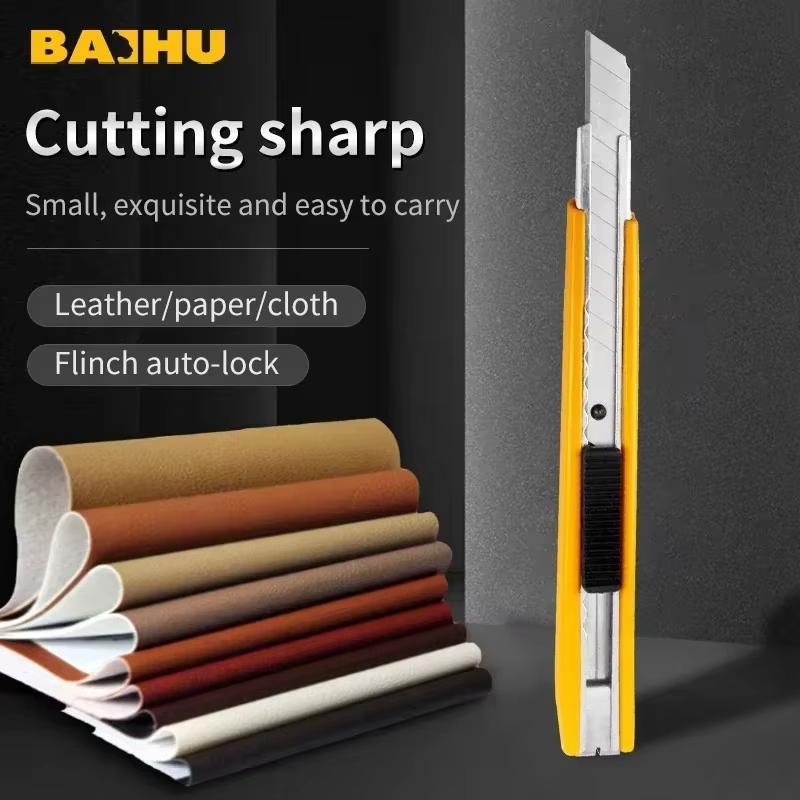 9mm Wide Retractable Snap Off Blade Heavy Duty Art Knife,Utility Knife, Box Cutter,Auto Lock Cutting Carton Cardboard Hand Tool