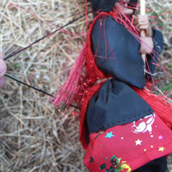 Halloween Ornament Realistic Looking Scary Facial Expressions Fine Texture Long Lifespan Wide Application Decorative Cloth DIY Hanging Witch Toys
