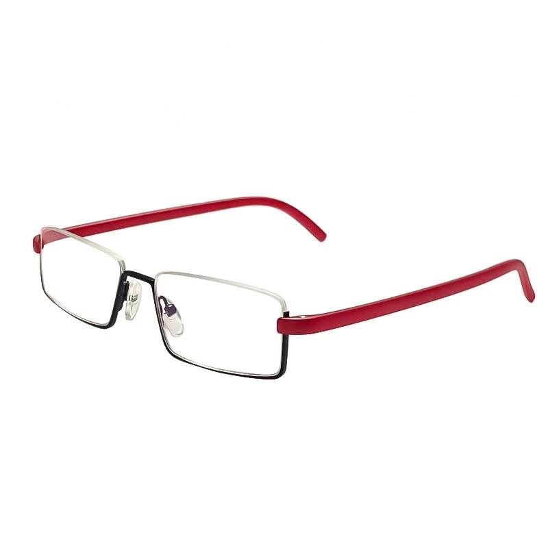 Reading Glasses with Box Vintage Business Half Frame Women Men Finished Presbyopic Eyeglasses Eyewear with Diopter +1.0 To +4.0