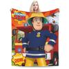 Warm BlanketKids Airplane Travel Firemans Sam Throw Blanket Flannel Bedspread For Home Decor Fluffy Sofa Bed Cover