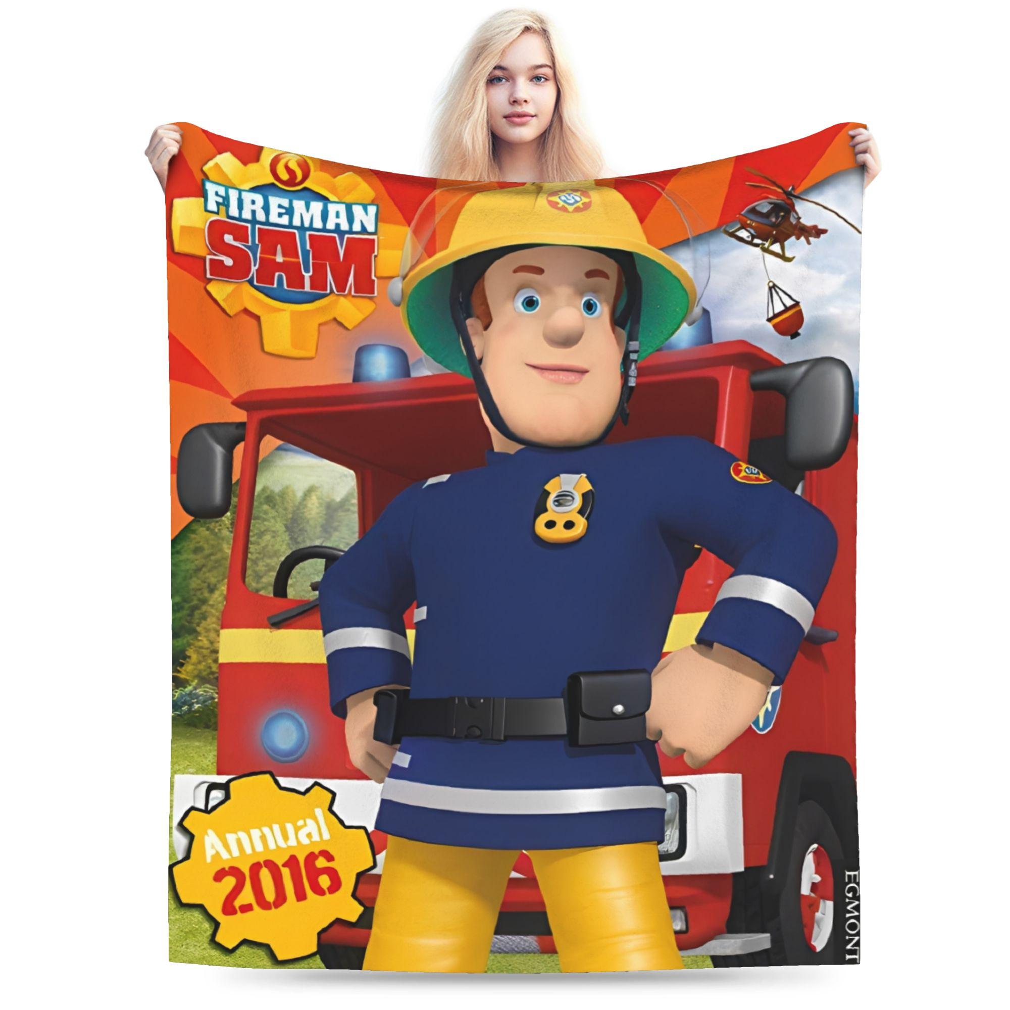 

Warm Soft BlanketChildren Decorative Firemans Sam Bedding Throws Flannel Bedspread For Home Decor Graphic Sofa Bed Cover 75x90cm