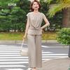 LuoMeng Women's Short Sleeve T-Shirt & Wide Leg Pants Set