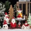 4 Pieces Christmas Lighting Sculptures Xmas Ornaments Handmade Collection Lamp