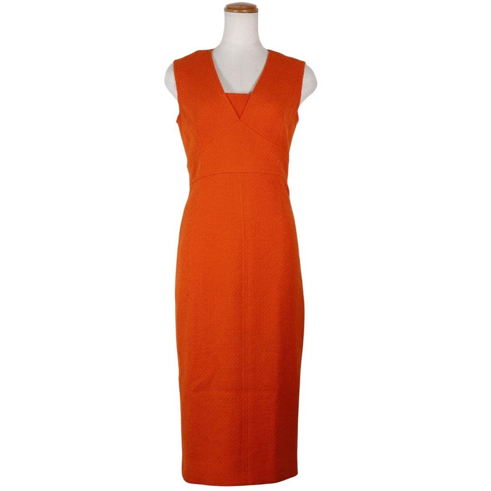 CHANEL Dresses and jackets setup P05827V04371 95P Orange tweed Women Used