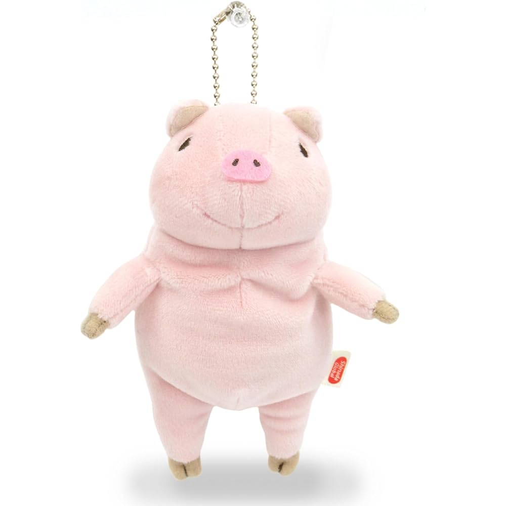 Shinada Global Mochi Series Mochi Pig Plush Toy Mini 7x5x14cm Animal Stuffed Toy