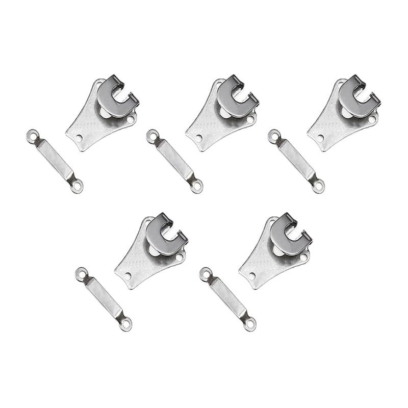 5Pcs Trouser Fasteners Hook and Bar Set Sewing Hook and Eyes Closure Fastenings for Skirt Dress Bra Trousers Sewing DIY Crafting