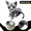 Cat Toy Doll Cartoon Home Decoration Realistic Stuffed Animal Long Tails for Family Boys Girls