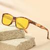 New Fashionable Square Frame Women'S Flat Light Night Vision Glasses Ultra Light Neutral Hd Uv400 Sunscreen Glasses