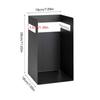 Hanging Iron Storage Rack for Beneath a Desk, Single-Level -Front Book Holder for Books and Notebooks, 1 Rack