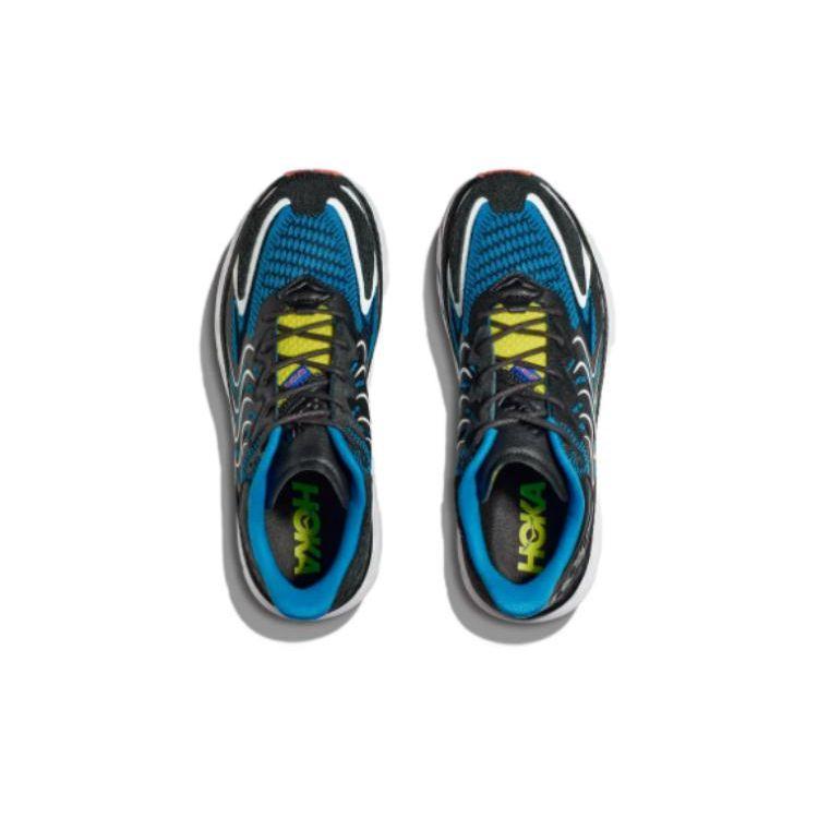 HOKA One One Clifton Ls Comfortable Lightweight Non-Slip Low-Top Running Shoes Men Sneaker Black Blue 1141550-BDVB