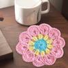 Flower Knitted Coasters Heat Insulation Placemat Non-slip Coaster Anti-scald Table Mats Kitchen Accessory